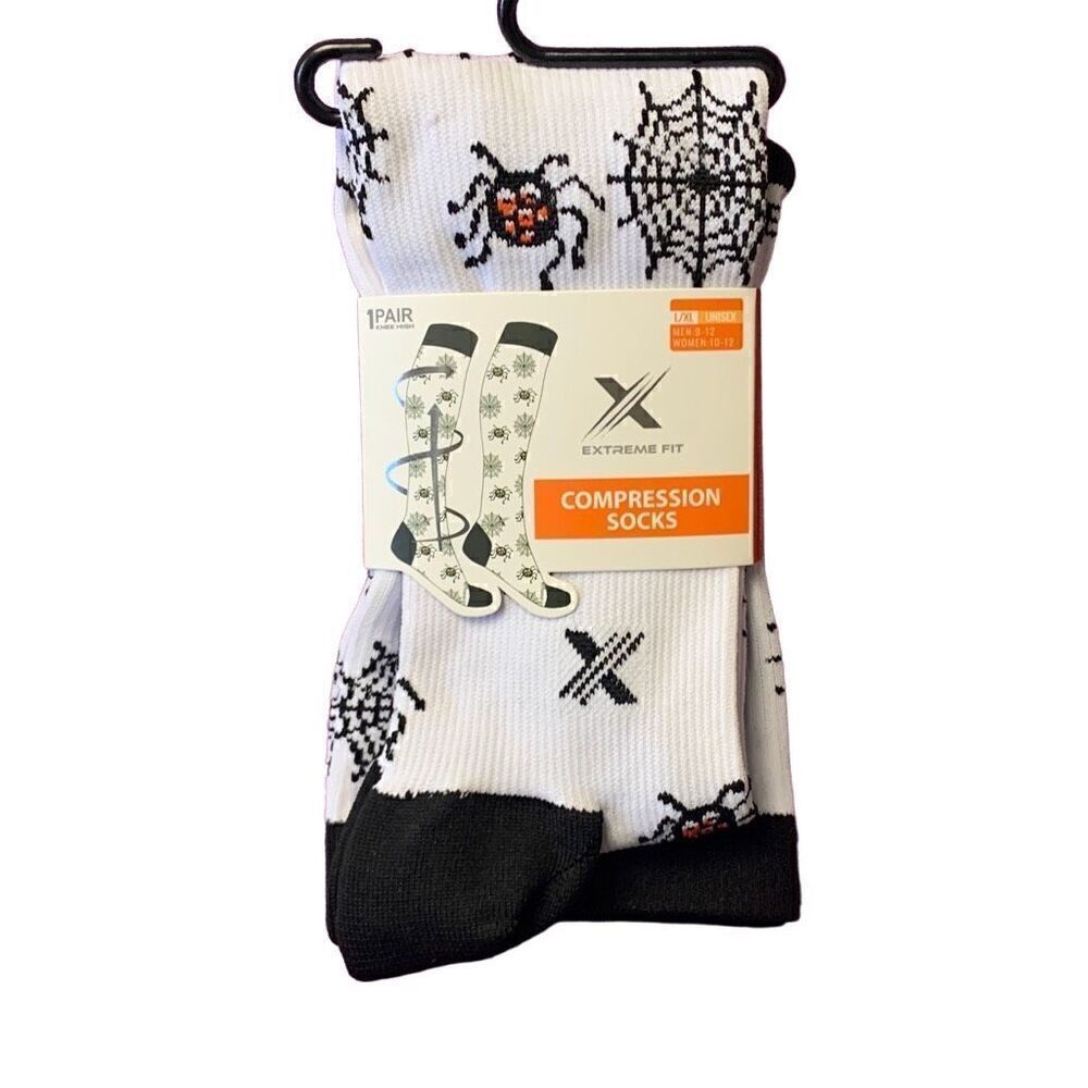 Extreme Fit Compression Socks Spider Unisex L/XL NWT